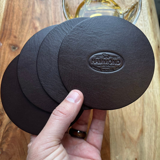 The Wingman - Leather Coaster