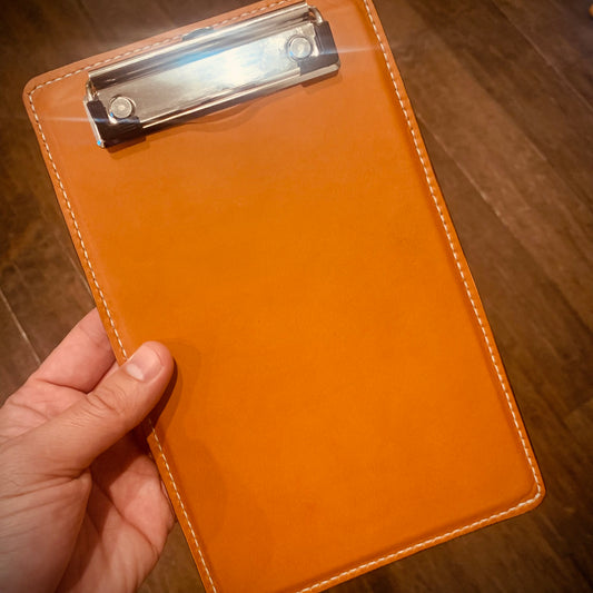 The Auditor - Leather Clipboard (5”x 8”)