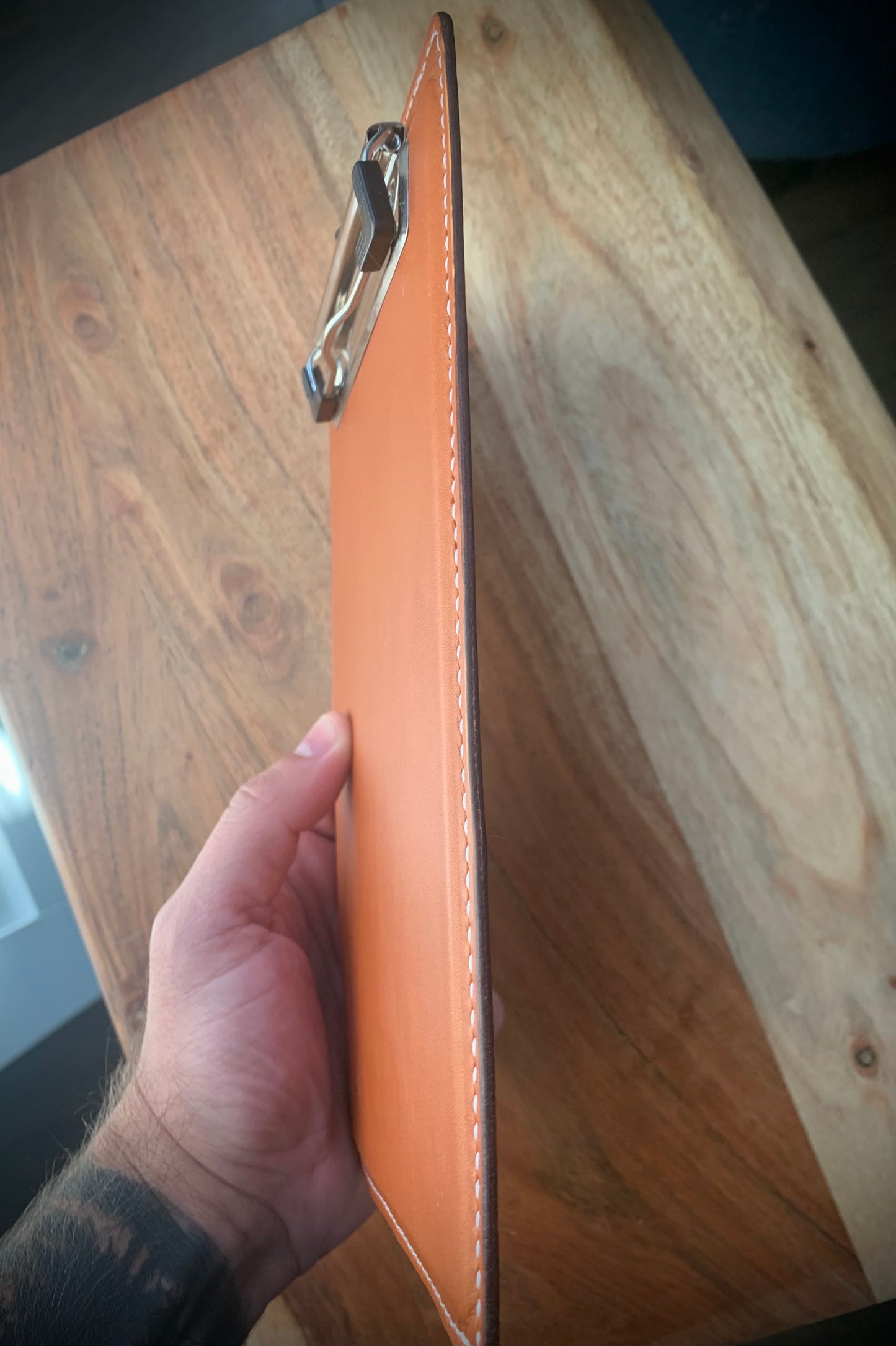 The Auditor - Leather Clipboard (5”x 8”)