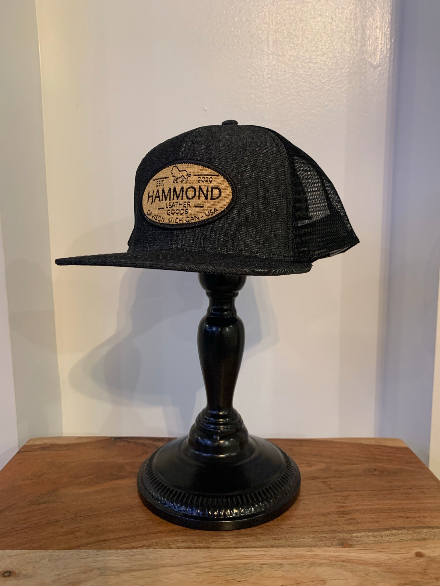 6-Panel Flat Bill Trucker Cap