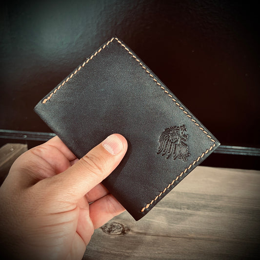 The Black & Tan - Vertical Wallet